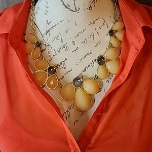 Beige and Gray Vintage Necklace